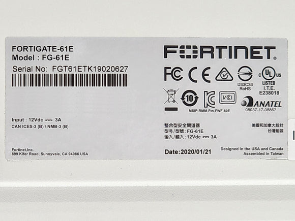 Fortinet FORTIGATE-61E