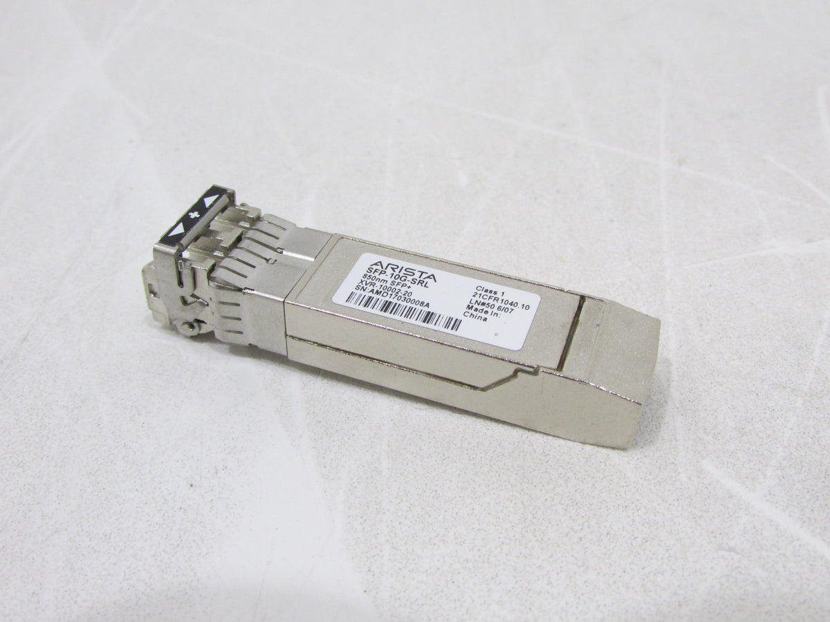 Arista SFP-10G-SRL 850nm 10G SFP XVR-00002-02 Optical Transceiver 10gbase Srl 2 90528 P