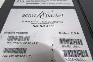 Acme Packet NN4250-SD-S8-G4-D