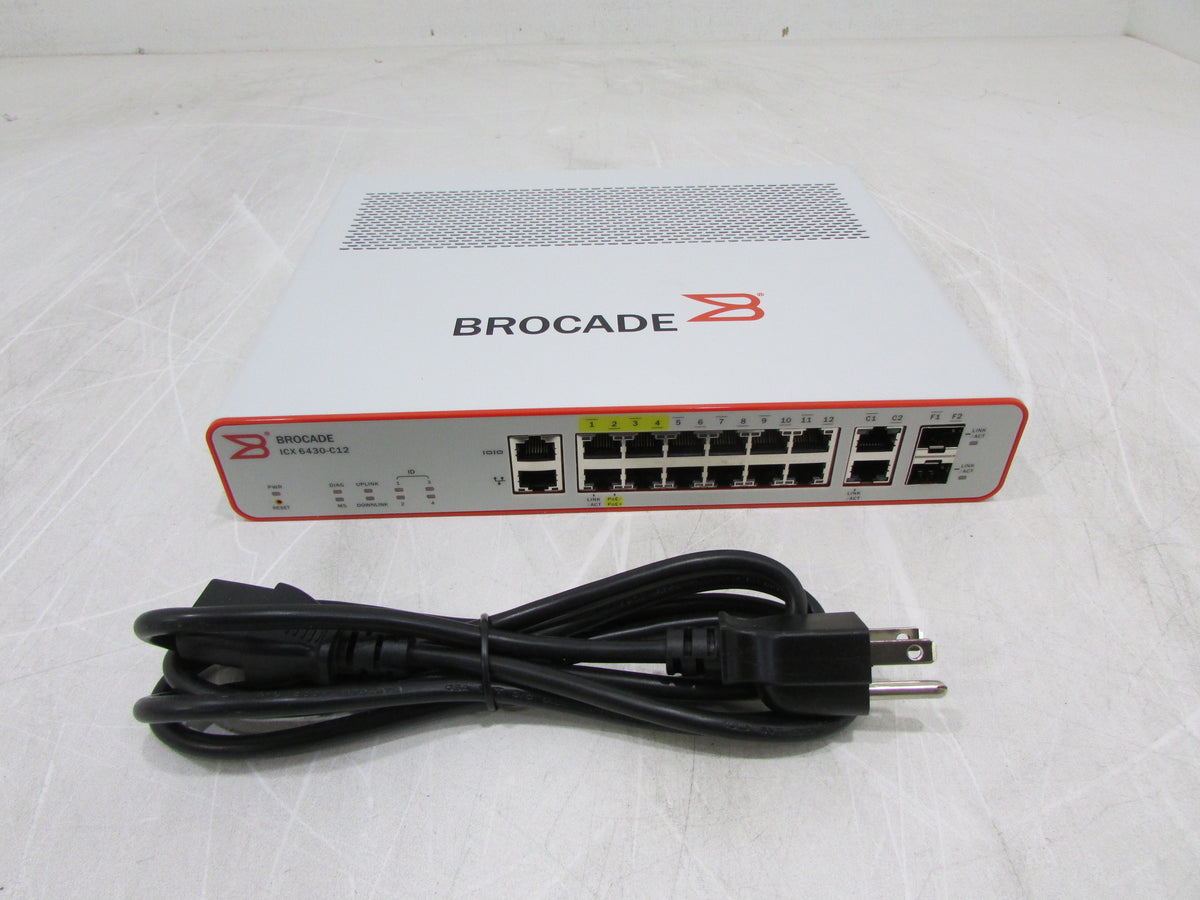 Commutateur Ethernet Brocade ICX6430-48 – 48 Ports, Rackable, 1 Gbps – Occasion