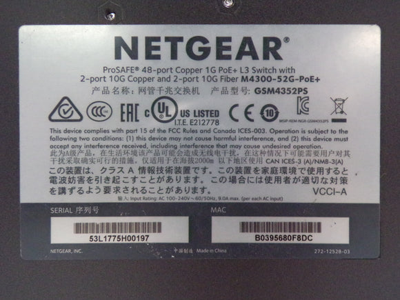NETGEAR GSM4352PS