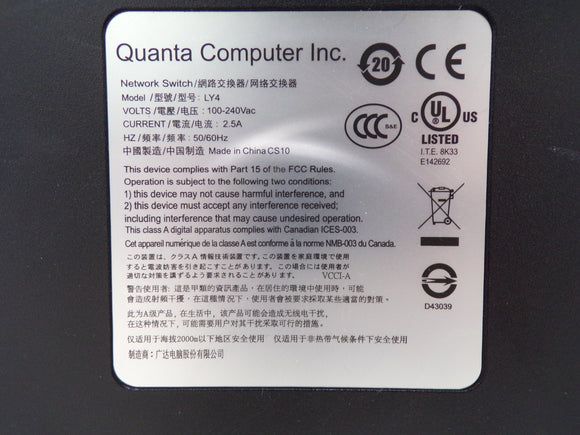 Quanta Computer Inc. T1048-LY4