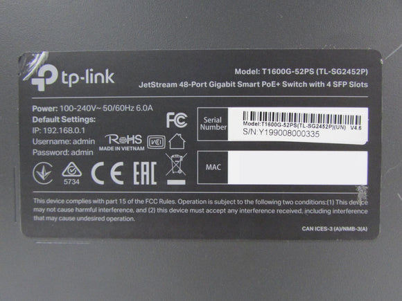 TP-Link T1600-52PS