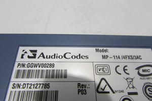 AudioCodes MP-114/4FXS/3AC