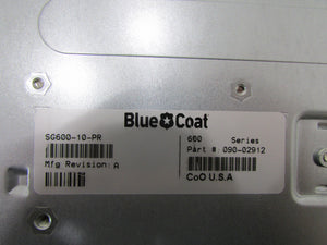 Blue Coat SG600-10-PR