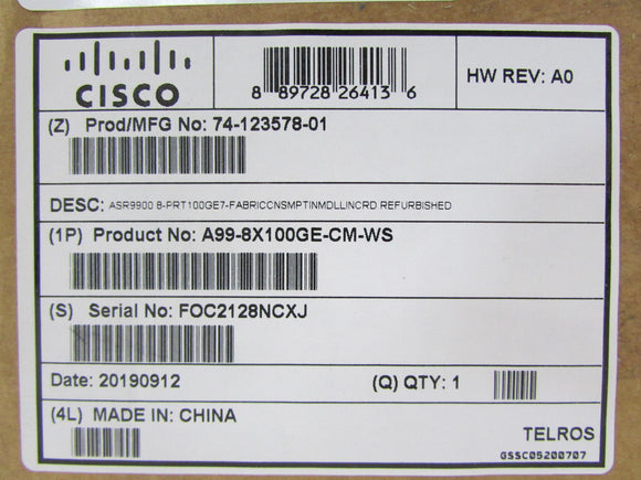 Cisco A99-8X100GE-CM