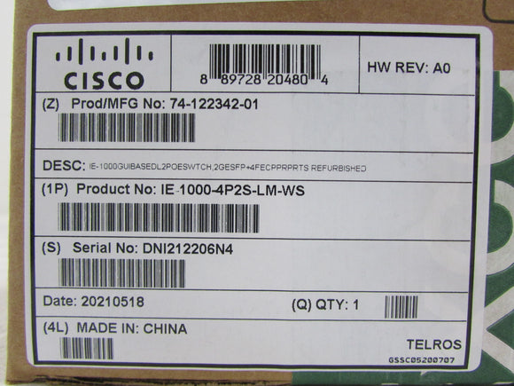 Cisco IE-1000-4P2S-LM-WS