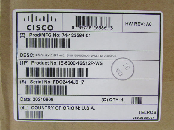 Cisco IE-5000-16S12P-WS