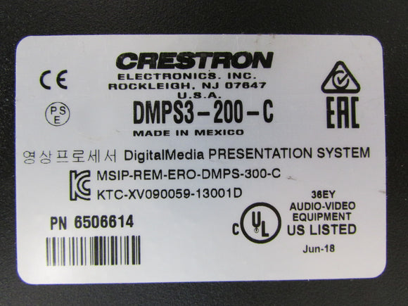 Crestron DMPS3-200-C