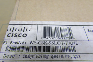 Cisco WS-C6K-9SLOT-FAN2