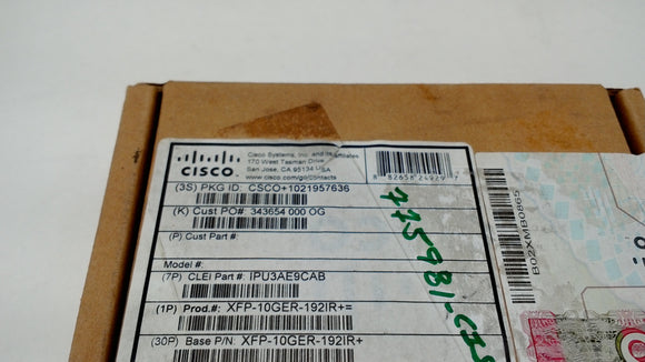 Cisco XFP-10GER-192IR+