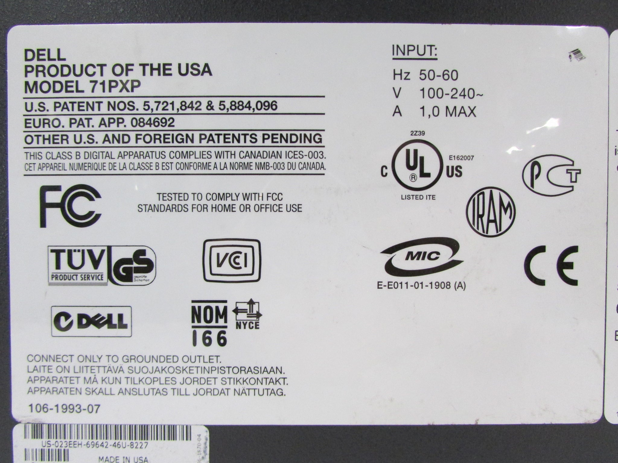 DELL 71PXP – NW Remarketing Inc