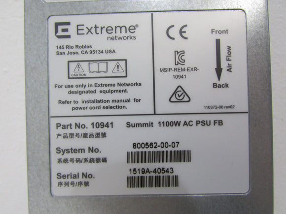 Extreme Networks 10941