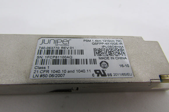 Juniper QSFPP-4X10GE-IR