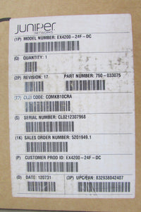 Juniper EX4200-24F-DC