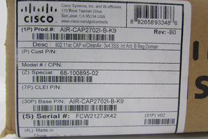 Cisco AIR-CAP2702I-B-K9