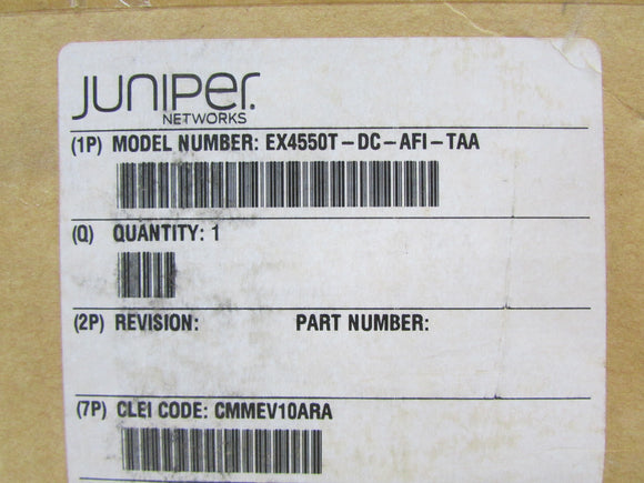 Juniper EX4550T-DC-AFI-TAA