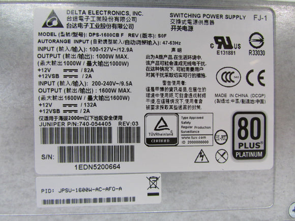 Juniper JPSU-1600W-AC-AFO