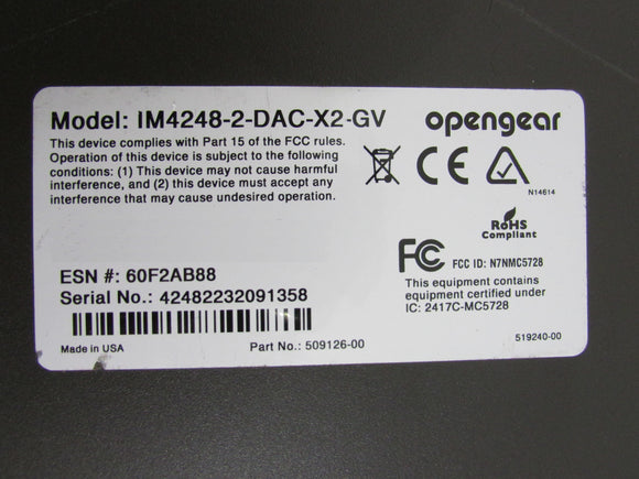 Opengear IM4248-2-DAC-X2-GV