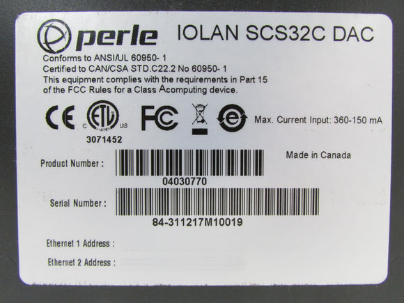 Perle SCS32C-DAC